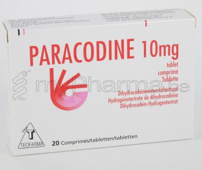 Pharmacie Dansaert 1000 Bruxelles Home PARACODINE 10 MG 20 COMP   0123828 