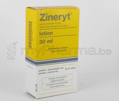 ZINERYT 4% 30 ML LOTION  (geneesmiddel)