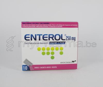 ENTEROL 250 MG 10 ZAKJES (geneesmiddel)