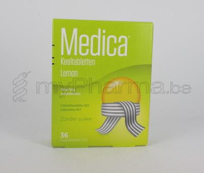 MEDICA LEMON 36 ZUIGTABL            (geneesmiddel)