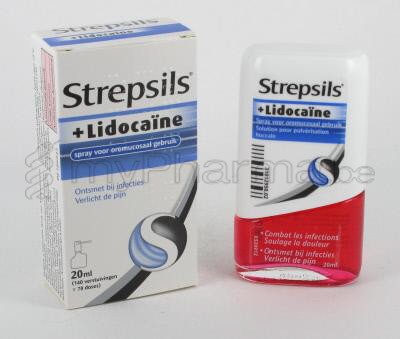 STREPSILS LIDOCAINE 20 ML KEELSPRAY  (geneesmiddel)