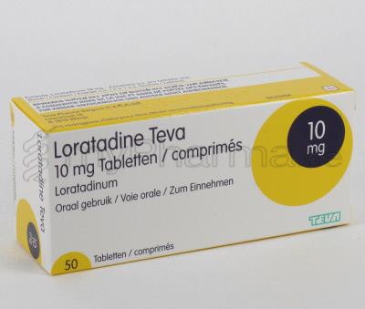 LORATADINE TEVA 10 MG  50 TABL  (geneesmiddel)
