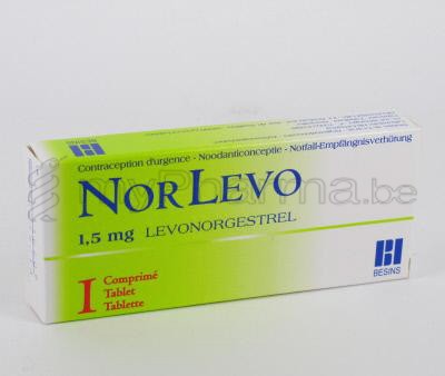 NORLEVO 1,5 MG 1 TABL (geneesmiddel)