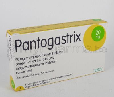 PANTOGASTRIX 20 MG 14 TABL (geneesmiddel)