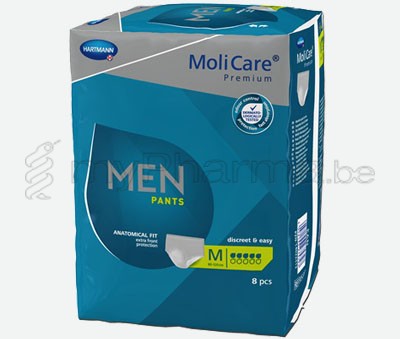 MOLICARE PREMIUM MEN PANTS 5 DROPS M 8 st (medisch hulpmiddel)