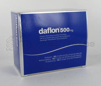 DAFLON 500 mg 180 tabl                     (geneesmiddel)